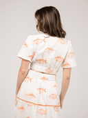 Beau & Ro Top The Abby Top | Orange Fish