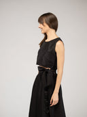 Beau & Ro Top The Beach Tank | Black Dupioni