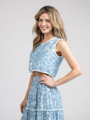 Beau & Ro Top The Beach Tank | Blue Shells