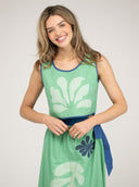 Beau & Ro Top The Beach Tank | Green Aqua Applique