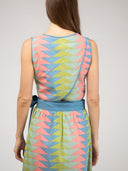 Beau & Ro Top The Beach Tank | Rainbow Bagru Triangle