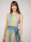 Beau & Ro Top The Beach Tank | Rainbow Bagru Triangle