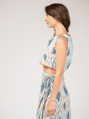 Beau & Ro Top The Beach Tank | Sundown Ikat