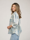 Beau & Ro Top The Big Shirt | Blue Check