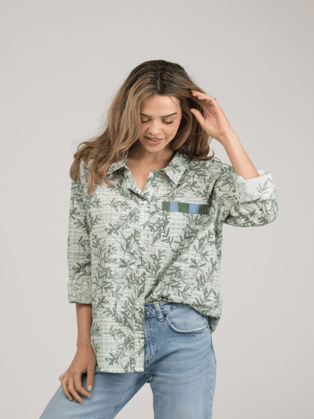 Beau & Ro Top The Big Shirt | Olive Branch