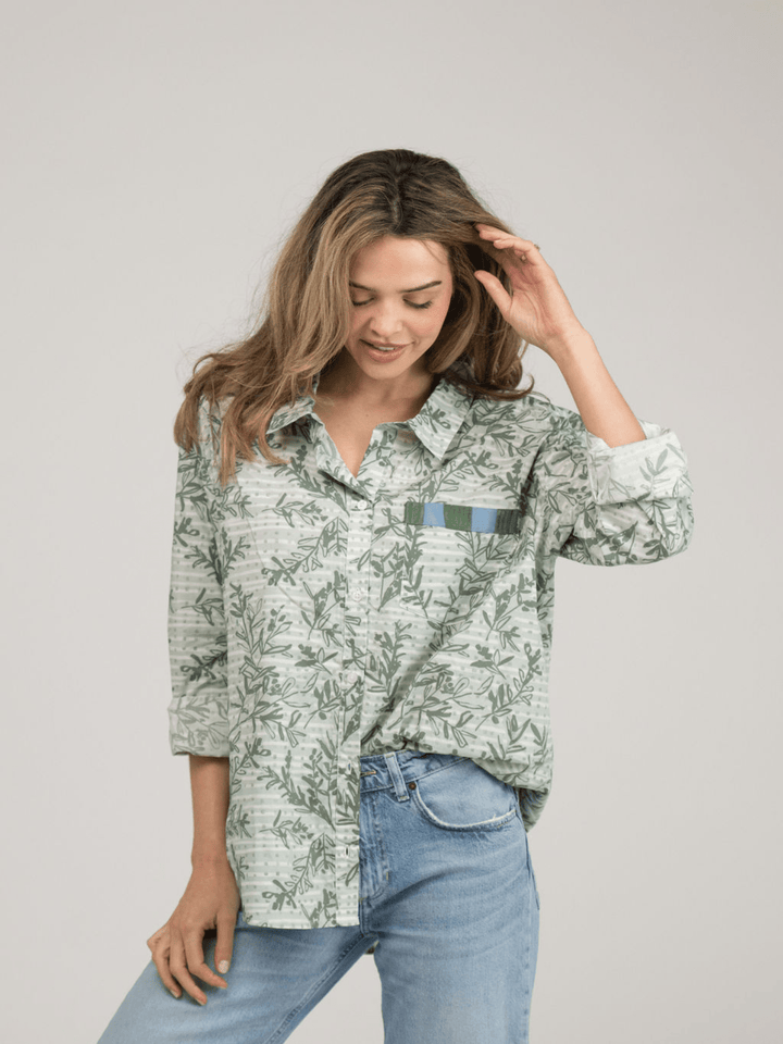 Beau & Ro Top The Big Shirt | Olive Branch