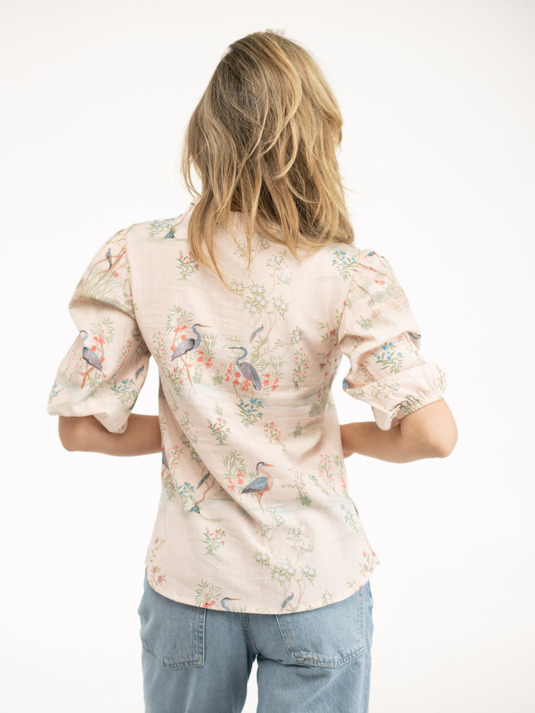 Beau & Ro Top The Lily Top | Beige Mural