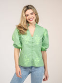 Beau & Ro Top The Lily Top | Fern Jaipur Floral