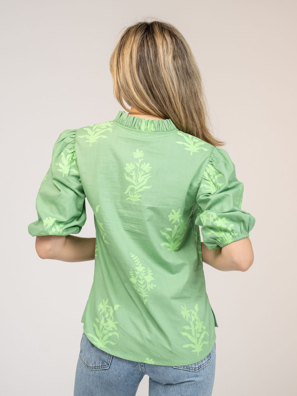 Beau & Ro Top The Lily Top | Fern Jaipur Floral