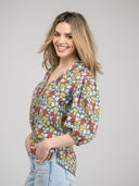 Beau & Ro Top The Lily Top | Multi Fall Garden