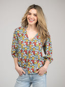 Beau & Ro Top The Lily Top | Multi Fall Garden