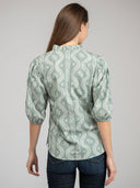 Beau & Ro Top The Lily Top | Sage Virginia Stripe