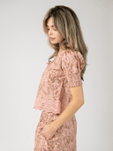 Beau & Ro Top The Louisa Top in Rose Autumn Stems