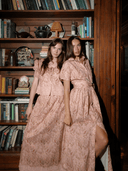 Beau & Ro Top The Louisa Top in Rose Autumn Stems