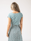 Beau & Ro Top The Nan Top in Dusty Blue