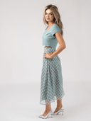 Beau & Ro Top The Nan Top in Dusty Blue