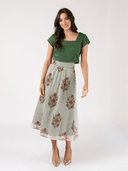Beau & Ro Top The Nan Top in Green