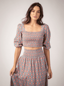 Beau & Ro Top The Ophelia Top | Red Scallop