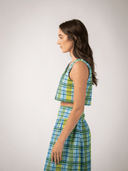Beau & Ro Top The Trellis Top | Mystic Plaid