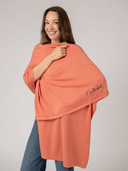 Beau & Ro Wrap Cotton Cashmere Wrap in Island Red