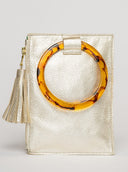 Beau & Ro Wristlet Champagne / One Size The Acrylic Ring Wristlet | Champagne