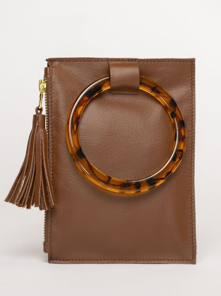 Beau & Ro Wristlet Chocolate / One Size The Acrylic Ring Wristlet | Chocolate