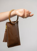 Beau & Ro Wristlet Chocolate / One Size The Bamboo Ring Wristlet | Chocolate