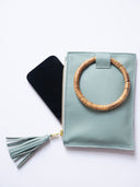 Beau & Ro Wristlet Chocolate / One Size The Bamboo Ring Wristlet | Chocolate