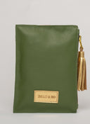 Beau & Ro Wristlet Hunter Green / One Size The Metal Ring Wristlet | Hunter Green