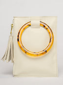 Beau & Ro Wristlet Ivory / One Size The Acrylic Ring Wristlet | Ivory
