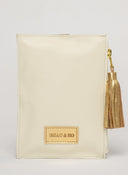 Beau & Ro Wristlet Ivory / One Size The Metal Ring Wristlet | Ivory