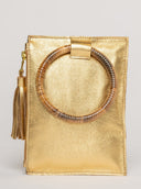 Beau & Ro Wristlet Metallic Gold / One Size The Bamboo Ring Wristlet | Gold
