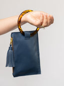Beau & Ro Wristlet Navy / One Size The Acrylic Ring Wristlet | Navy