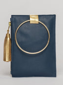 Beau & Ro Wristlet Navy / One Size The Metal Ring Wristlet | Navy