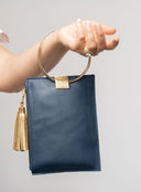 Beau & Ro Wristlet Navy / One Size The Metal Ring Wristlet | Navy