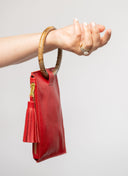 Beau & Ro Wristlet Red / One Size The Bamboo Ring Wristlet | Red
