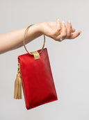 Beau & Ro Wristlet Red / One Size The Metal Ring Wristlet | Red