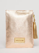 Beau & Ro Wristlet Rose Gold Metallic / One Size The Metal Ring Wristlet | Rose Gold