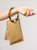 Beau & Ro Wristlet Saddle / One Size The Acrylic Ring Wristlet | Saddle
