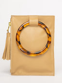 Beau & Ro Wristlet Saddle / One Size The Acrylic Ring Wristlet | Saddle