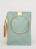 Beau & Ro Wristlet Seafoam / One Size The Metal Ring Wristlet | Seafoam