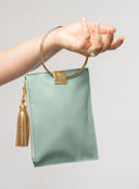 Beau & Ro Wristlet Seafoam / One Size The Metal Ring Wristlet | Seafoam