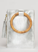 Beau & Ro Wristlet Silver Metallic / One Size The Bamboo Ring Wristlet | Silver