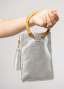 Beau & Ro Wristlet Silver Metallic / One Size The Bamboo Ring Wristlet | Silver