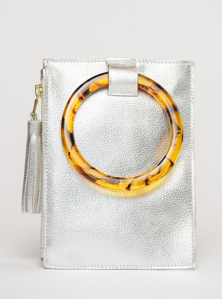 Beau & Ro Wristlet Silver / One Size The Acrylic Ring Wristlet | Silver