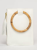 Beau & Ro Wristlet White / One Size The Bamboo Ring Wristlet | White