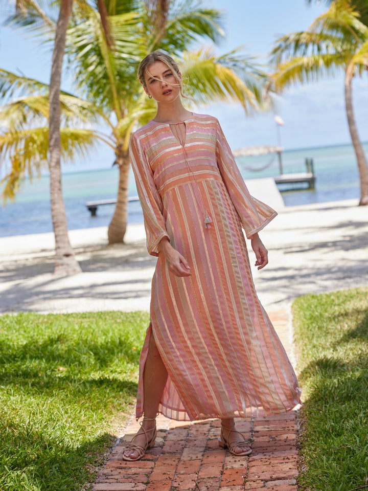 Bella Tu Dress Petra Caftan in Rose