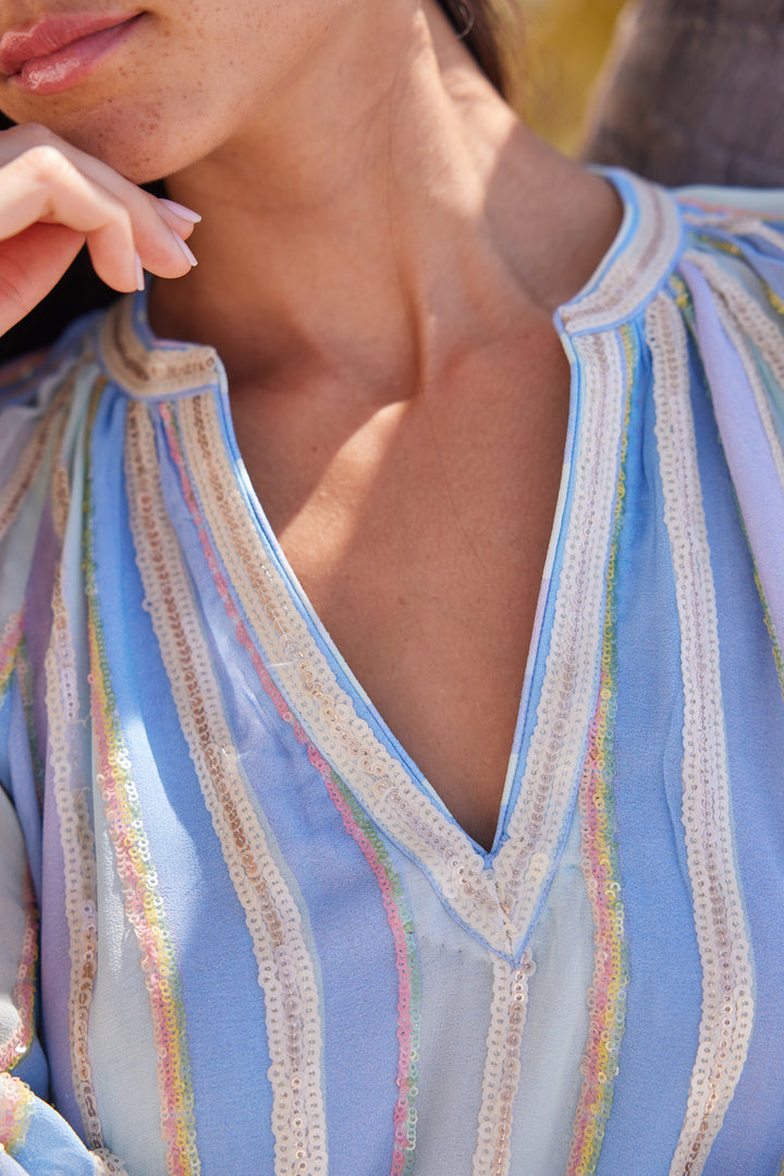 Bella Tu Dress Petra Tunic Dress in Sky