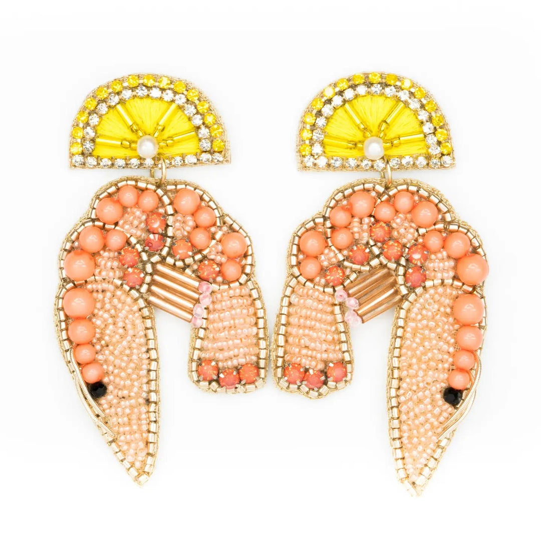 Beth Ladd Earrings Shrimp Cocktail Earrings
