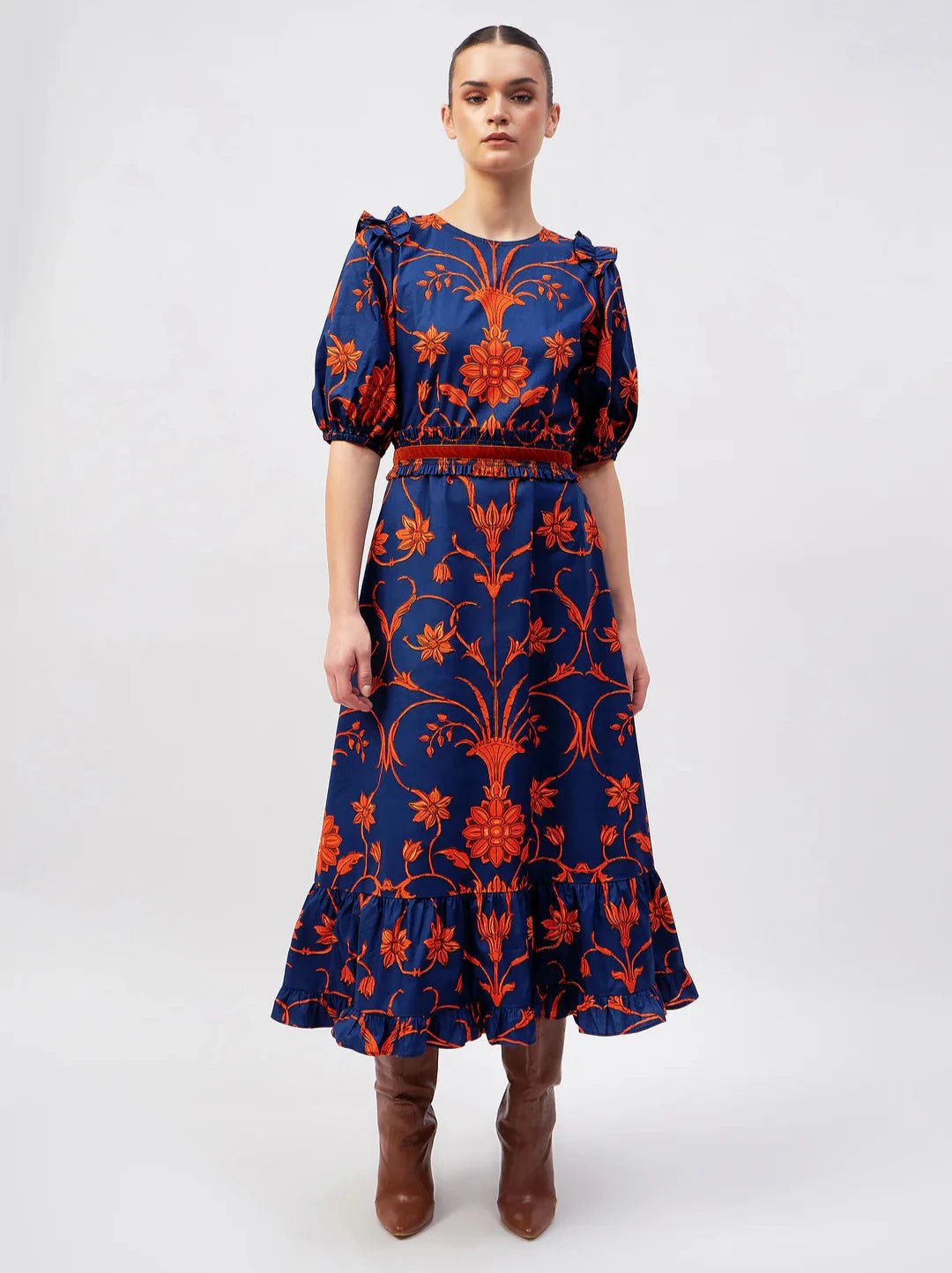 Beyond by Vera Dress Antonia Dress in Meknes Terra